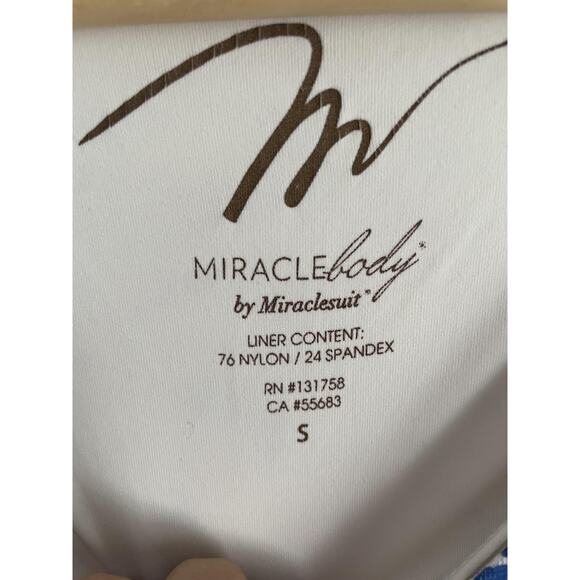 Miraclebody By Miraclesuit Top Womens S Abstract Artsy Tunic Blouse Slimming USA - Picture 4 of 10